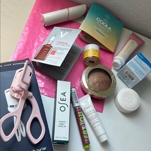 Sephora Makeup Collection with Pink and Gold Accents